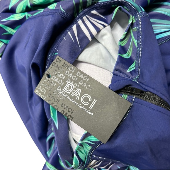 DACI women’s long sleeve sun protection rashguard surf suit swimwear swimsuit - Picture 5 of 5